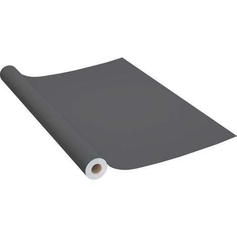 Pellicola autoadesiva per mobili grigia 500x90 cm PVC DEC022140