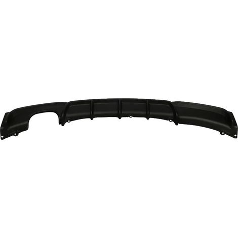 Diffuseur de pare-chocs arrière, plastique ABS durable, installation facile, noir mat (1/2)