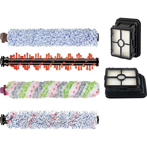 6Pcs Accessories pour Bissell Crosswave 3 en 1 Aspirateur Brosse de Rechange Filtre de Rechange pour Aspirateur Bissell CrossWave 1866/2306/2551/1785