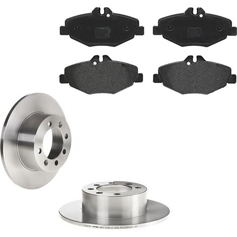 KIT FRENI ANTERIORI compatibile con MERCEDES-BENZ CLASSE E T-MODEL (S211) - DISCHI + PASTIGLIE OEM: P 50 049 , P 50 053 / 17400 /SOSTITUZIONE DIRETTA/BASSA POLVERE/SILENZIOSO