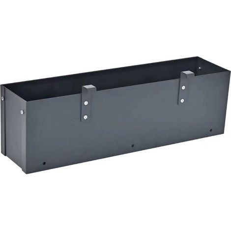 Westmann Jardinière en métal Planum Anthracite 50x12x16 cm (1/5)