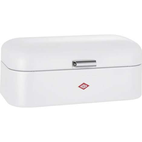 Wesco Grandy boîte à pain blanc mat acier émaillé