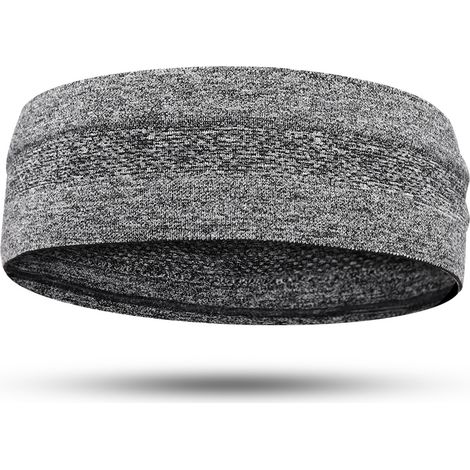 Bandeau De Sport - Absorption Humidité Et Séchage Rapide - Pour Course Yoga Gym Fitness - Lot De 1 Gris (1/5)