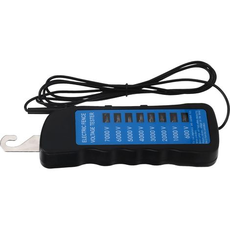 Comprobador de voltaje portátil para cercas eléctricas, 8 Neno, detector de fallas impermeable ABS 600-7000 V, para granjas, jardines y hogares