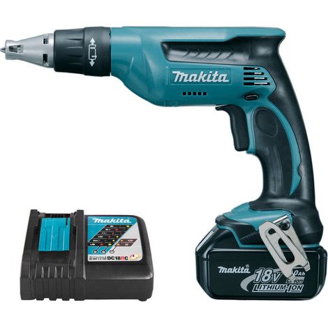 Makita – Visseuse à plaque de plâtre 18V DFS451RFJ – Li-ion 3 Ah – Vissage rapide pour plaques de plâtre – Chargeur rapide inclus
