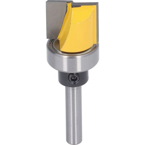 Fraise à affleurer en acier haute dureté 45 avec revêtement PTFE, pour tiroirs, lame à fond transparent, 6 x 3/4 x 5/8 (1/5)
