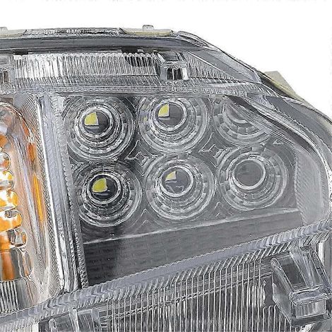 Feu antibrouillard avant droit avec clignotant à LED et ampoule 81511-47060 pour Prius 2012-2015, feu de position diurne, ambre/blanc (1/5)