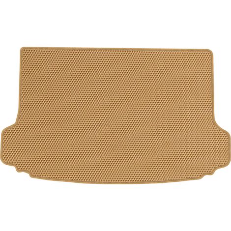 Tapis de coffre en EVA pour Peugeot 308 I SW (2007-2013), motif nid d'abeille - beige (1/5)