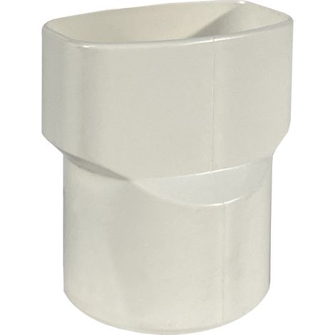 First Plast – Manchon PVC M Ø80 – F 92x57 pour tube BEST – blanc – Résistant aux intempéries – Montage facile par collage (1/4)