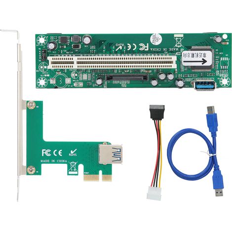 Adaptateur PCI Express vers PCI ASM1083, contrôleur réseau, connecteur 4 broches (1/5)
