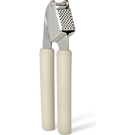 Basics Presse-Ail, Manche Ergonomique Souple, Compatible Lave-Vaisselle, Couleur Gris Lin (1/4)