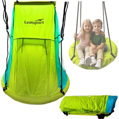 Tenda a dondolo a nido di cicogna, verde, 110-120 cm