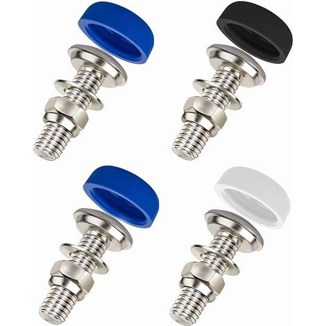 License Plate Screws with Caps M5 x 16 mm Stainless Steel License Plate Screws Motorcycle License Plate Screws (1/4)