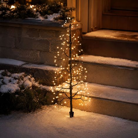 SAPIN DE NOEL SOLAIRE 75CM BLANC CHAUD (1/5)