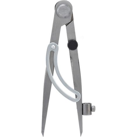 Compas de traçage en acier au carbone, réglable et verrouillable, pour menuiserie - 250mm (1/5)