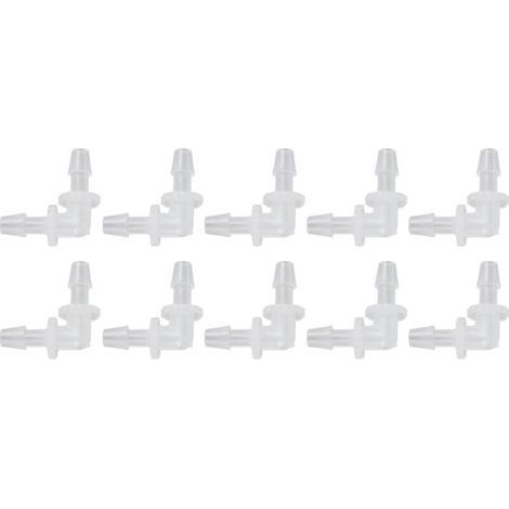 BelleRise - 10pcs coudes PE 90° – 4,8 mm – sans entretien – aquarium, labo (1/5)