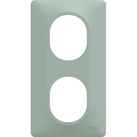 Placa vertical doble Ovalis, SCHNEIDER ELECTRIC, color salvia SCHNEIDER ELECTRIC (1/5)