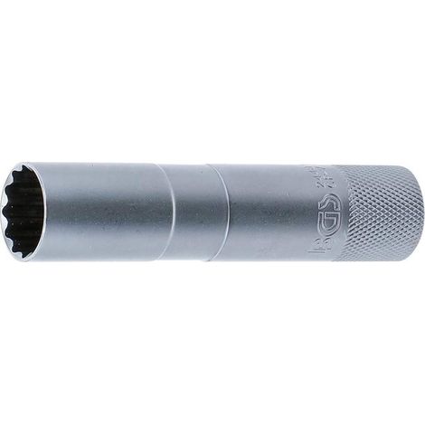 Douille de Bougie 10 mm (3/8) - Caoutchouc, 12 Pans - Prise Sécurisée et Durable - Pro - D-Work (1/5)