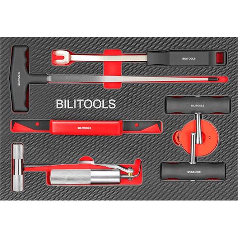 Kit de démontage de Pare-Brise 7 pièces pour vitrage Automobile Ensemble d’outils pour couper le joint collé et déposer les pare-brise et vitres automobiles lors du remplacement (1/5)