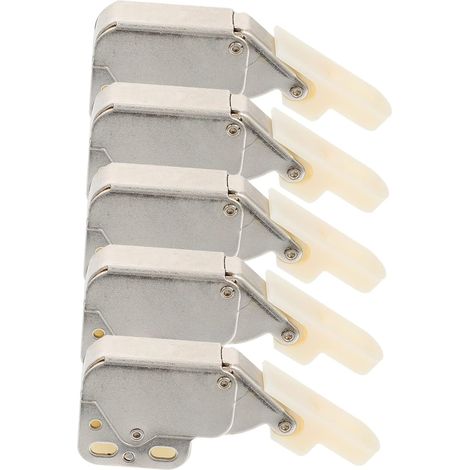 Verrou de sécurité pour armoires, poussoir tactile, acier argenté (1/5)