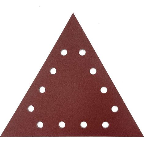 10 Feuilles Triangulaires 28.8cm Grain 80 (1/4)