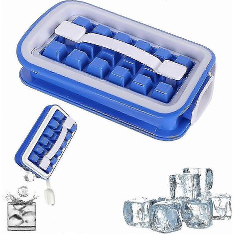 Bac à glaçons en silicone à 37 compartiments, empilable et portable, idéal pour le whisky, les cocktails, la bière, les bars à domicile et les fêtes. (1/5)