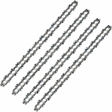 Catena per motosega a 52 maglie motrici, passo 3/8 LP, calibro 050 (1,3 mm), basso contraccolpo, confezione da 4 catene per motosega a 52 maglie motrici per barra guida da 14" (35 cm), di DEBUNS (1/5)