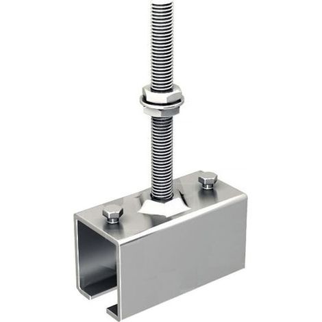 Support manchon MANTION 5041ML Rail guide collet acier argent