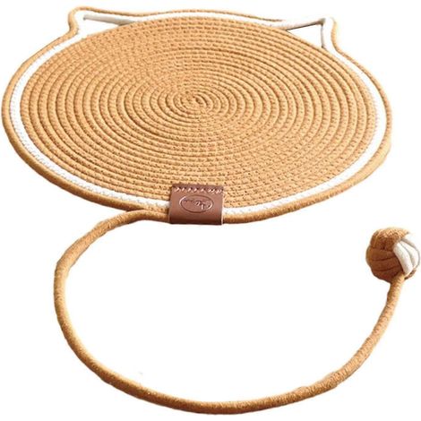 Katzenkratzmatte mit Ball, Schutz für Möbel, Sofa und Teppich-brown (1/5)