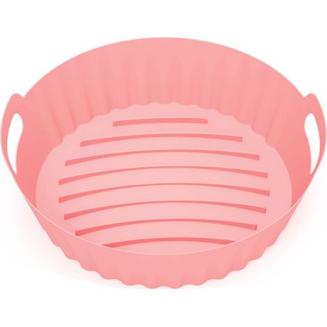 Accessori in silicone per friggitrice ad aria, padella multifunzionale in silicone con rivestimento per friggitrice ad aria