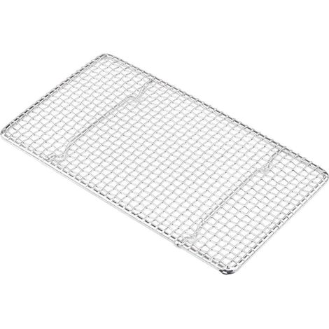 1 Grille de refroidissement, Acier inoxydable 304, Résistante 575°F, Forme rectangulaire 19,2cm, Pour four et pâtisserie (1/5)