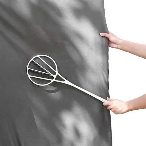 Teppichklopfer – Teppichreiniger – Haushaltsreinigungsgerät – Tragbar – 55,5 x 16 cm – Weiß (1/5)