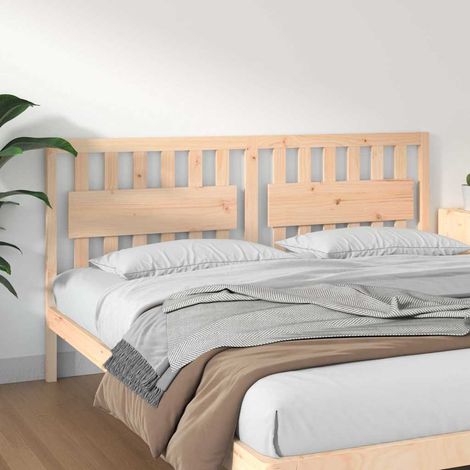 vidaXL Cabecero de cama madera maciza de pino 185,5x4x100 cm (1/5)