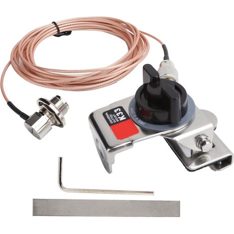 Support d'antenne de voiture K33 en acier inoxydable et ABS, câble 4,6 m, antenne de rechange pour autoradio de voiture (1/5)