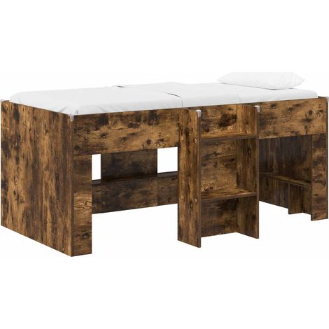 Maison Exclusive - Hochbett für Kinder 2 pcs Geräucherte Eiche Ho