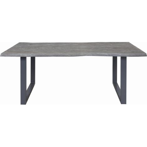 Table à manger 240 cm en acacia gris - CORVO (1/5)