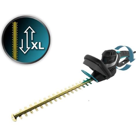 Cecotec Cortasetos Longitud Corte hasta 61cm TitaniumSword 610 XL. 500W, Motor sin Escobillas, Brushless, Cuchillas de Titanio