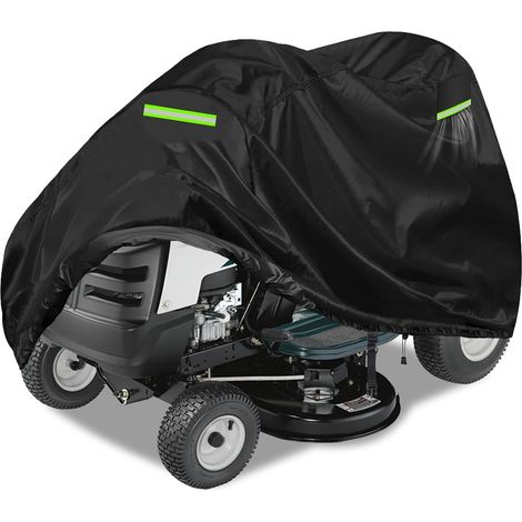 1 Housse de protection pour tondeuse autoportée, Tissu Oxford 600D robuste, Imperméable et anti-UV, 250x110x110cm, Noir (1/5)