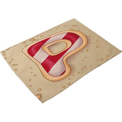 Tapis De Table En Coton Et Lin - Isolation Thermique Et Résistance À L'usure - Pour Salle À Manger Et Cuisine - Lot De 1 (1/2)