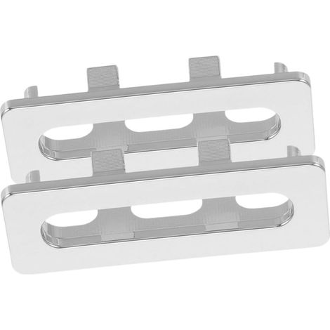 2 pièces Cache Trop-plein Lavabo Plastique Bouchon (1/5)
