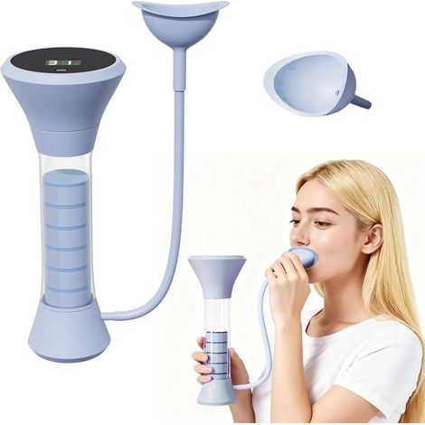 Entrenador abdominal para adultos (para perder peso), fácil de usar y limpiar – Mancuerna transpirable con 5 posiciones ajustables y carga USB tipo C (1/5)
