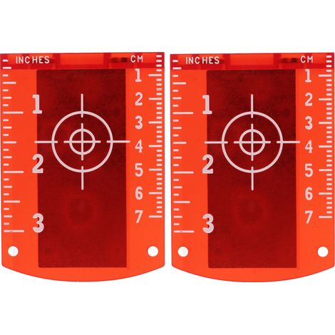 Lot de 2 cibles laser haute visibilité en plastique ABS technique, plaque magnétique pour tirs de précision (1/5)