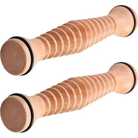 Filiyano-2 rouleaux en bois pour la plante des pieds, soin, relaxation et massage (1/3)