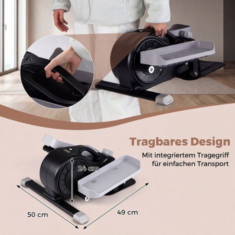 Under Desk Elliptical Pedal Exerciser, Magnetic Resistance (1/5)