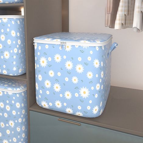 Boite De Rangement Pour Ornements De Noel - Tissu Non Tissé - Fermeture A Double Glissiere - Capacite Grande - 25 X 20 X 5 Cm - 1 Unite (1/5)