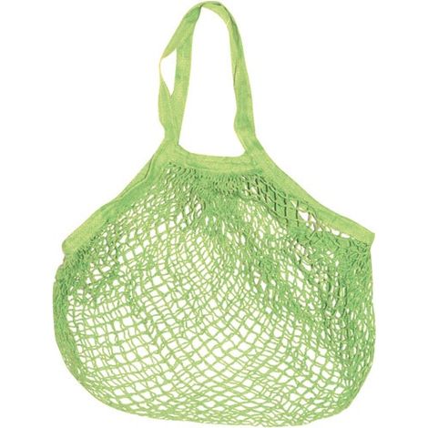 SIDEBAG - Filet à provisions en coton vert anis