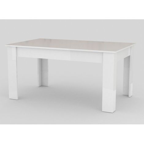 Tavolo Allungabile 90x140/190x75 cm Jesi Bianco Lucido (1/4)