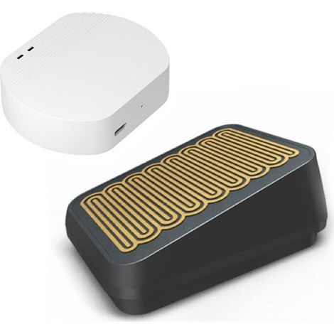 Sensor de lluvia inteligente Zigbee EWelink con puerta de enlace inalámbrica, sensor de detección de fugas para exteriores para control de enlace (1/2)