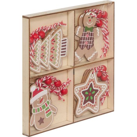 Set legno 12pz forma 4ass - Feeric lights & christmas (1/5)