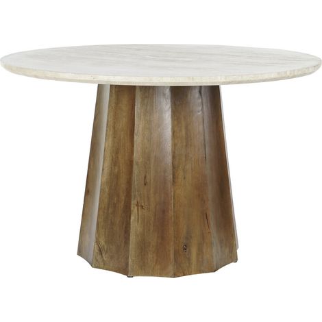 Mesa Comedor Mango Marmol 120X120X78 Beige (1/5)